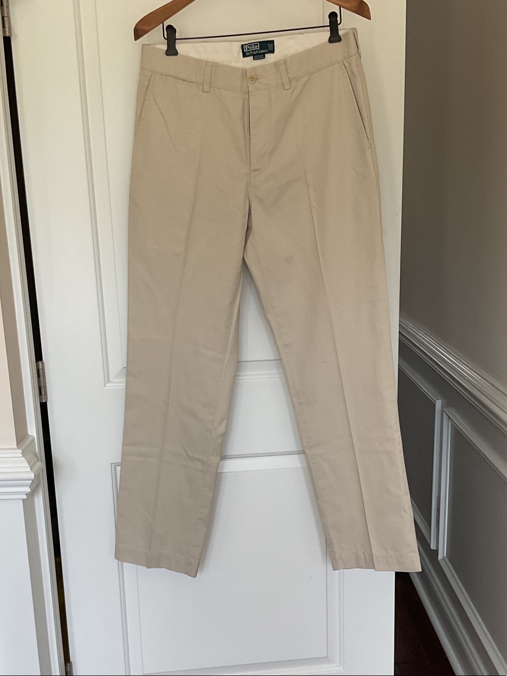 Izod Men’s Straight Fit Khaki Pants - Light Beige